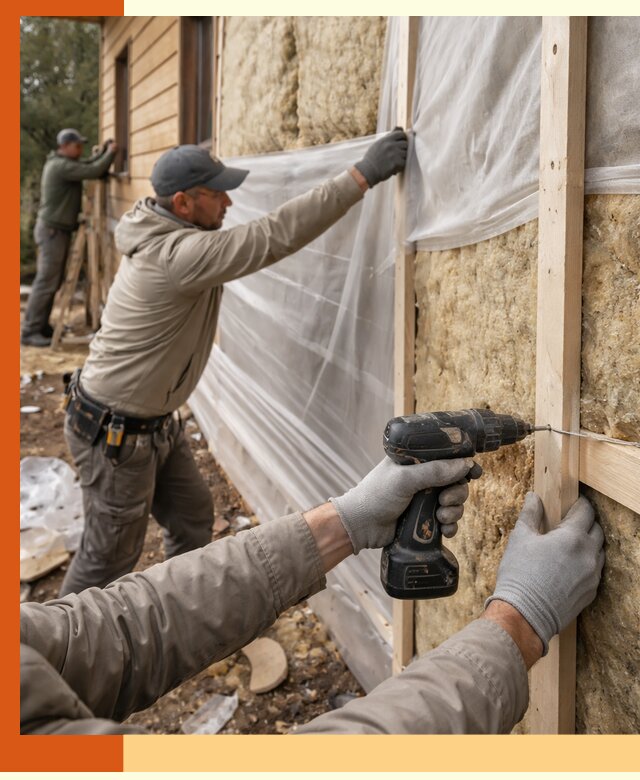 Утепление дома из бруса в Копейске качественно и долговечно