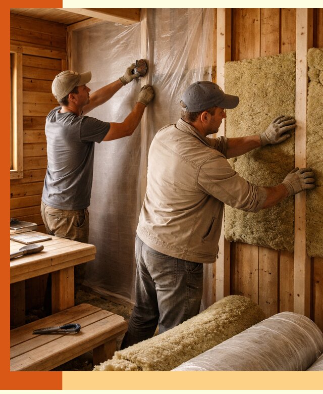 Утепление бани изнутри в Копейске качественно и недорого