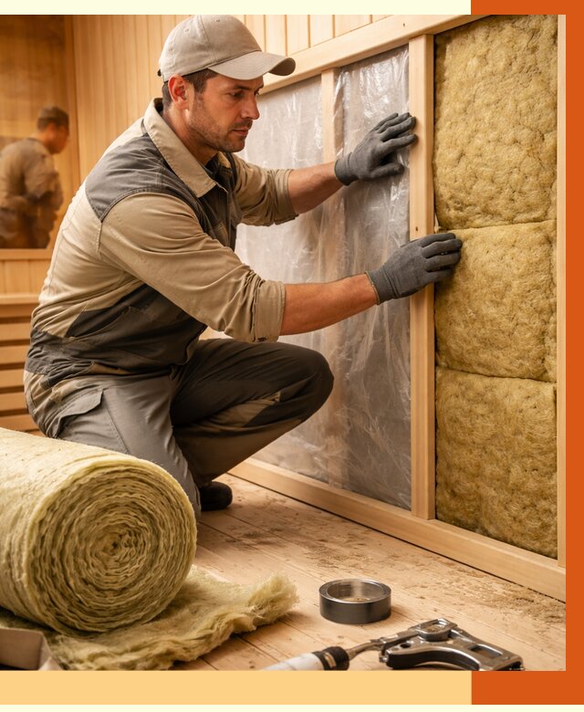 Утепление сауны изнутри в Копейске от 6671 руб. за м2 | ППУ, под ключ — ТепломастерКпс