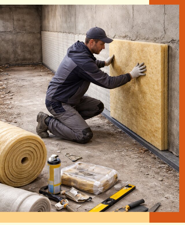 Утепление фундамента изнутри в Копейске от 4310 руб./м2 — работы под ключ | ТепломастерКпс