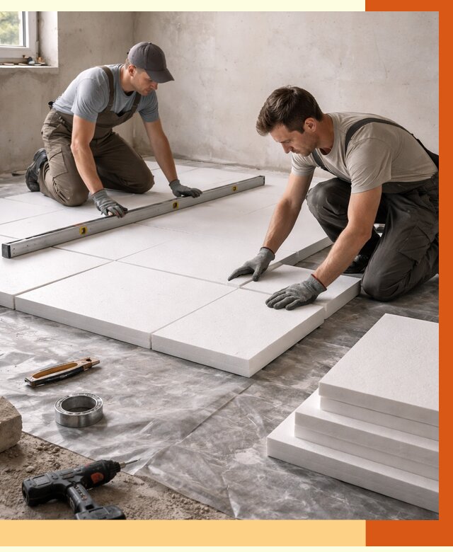 Утепление бетонного пола в Копейске от 2566 руб/м2 — монтаж и цена | ТепломастерКпс