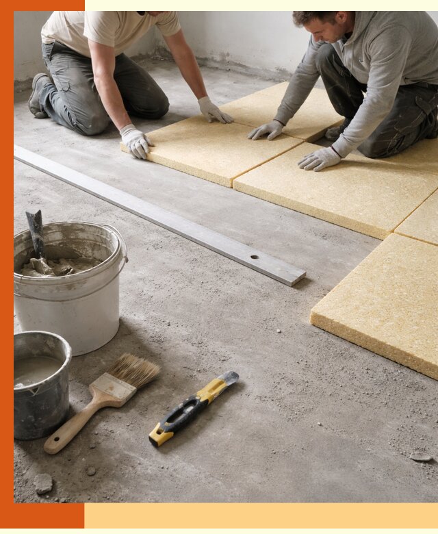 Утепление бетонного пола в Копейске профессионально и недорого