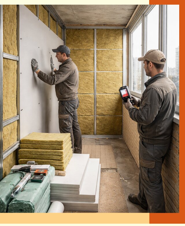 Утепление балкона в Копейске от 4618 руб. под ключ | ТепломастерКпс