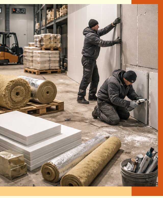 Утепление холодного склада в Копейске от 8724 руб/м2 — комплексное под ключ | ТепломастерКпс