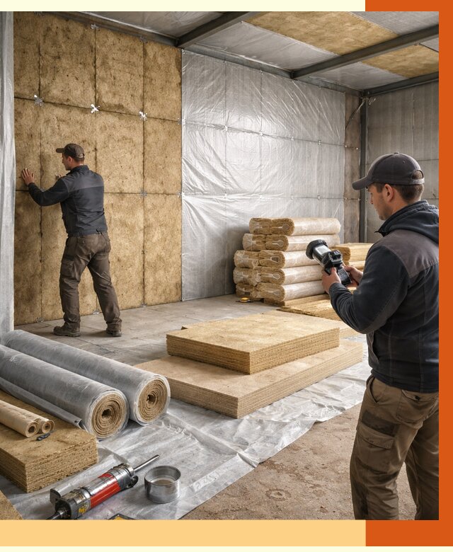 Утепление теплого склада в Копейске под ключ от 11802 руб/м² | ТепломастерКпс