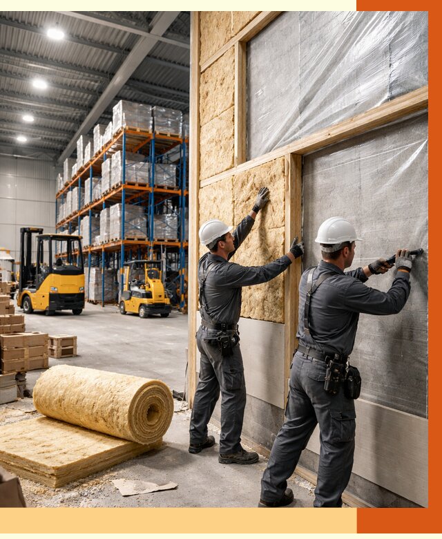 Утепление склада с техникой в Копейске от 4310 руб./м2 — комплексно под ключ | ТепломастерКпс