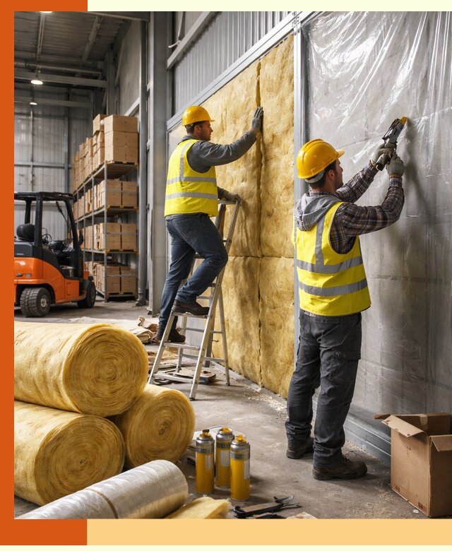 Утепление склада с техникой в Копейске под ключ