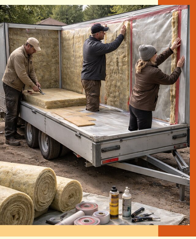 Утепление прицепа в Копейске под ключ от 12829 руб. — комплекс от ТепломастерКпс