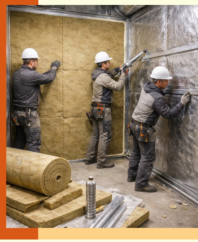 Утепление венткамеры в Копейске — качественная теплоизоляция и шумопоглощение