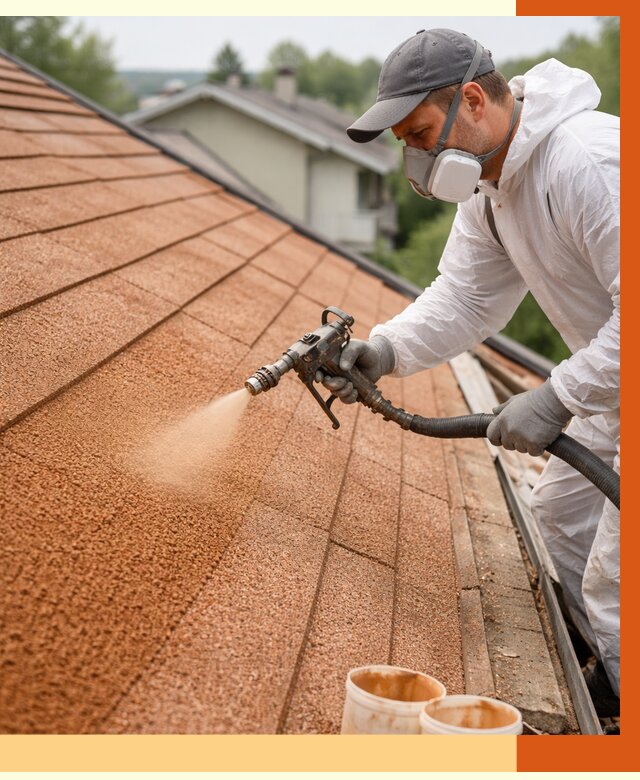 Утепление кровли жидкой пробкой в Копейске от 2771 руб./м² под ключ | ТепломастерКпс