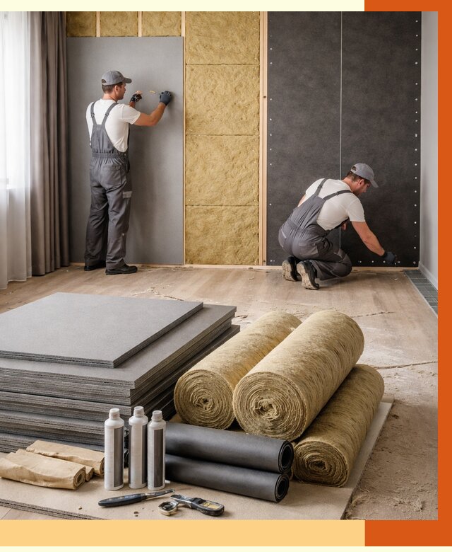 Шумоизоляция дома в Копейске от 4618 руб/м2 — комплексная звукоизоляция под ключ | ТепломастерКпс